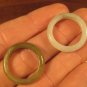 2 Natural Grade A Jadeite Jade ring rings stone mineral Size 7.25 US A612