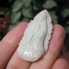 Natural Kuan Yin Jade stone mineral carving Thailand Jewelry art