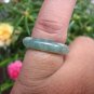 Large Natural Jadeite Jade Ring Thailand Jewelry Art Size 4.75 EB 436