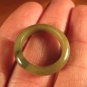 Natural Jadeite Jade ring stone mineral carving Size 7 US A527