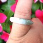 Large Natural Jadeite Jade Ring Thailand Jewelry Art Size 6.75 EB 443