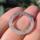 Natural  Jadeite Jade ring stone mineral carving  Size 7.00 A25