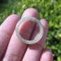 Natural Jadeite Jade ring Thailand jewelry stone mineral size 7.5 US   E 5938
