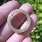 Natural Jadeite Jade ring Thailand jewelry stone mineral size 6.5 US   E 5943