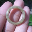 Natural Jadeite Jade ring Thailand jewelry stone mineral size 6.5 US   E 5934