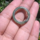 Natural Jadeite Jade ring Thailand jewelry stone mineral size  6.75 US   E 59126