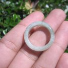 Natural Jadeite Jade ring Thailand jewelry stone mineral size  6.5 US   E 59115