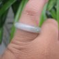 Natural Jadeite Jade ring Thailand jewelry stone mineral size 6.75 US  EA 009