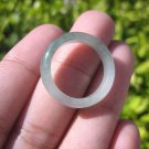 Natural Jadeite Jade ring Thailand jewelry stone mineral size 7.25 US   E 5936