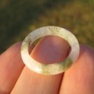 Natural green Jade ring Thailand jewelry stone mineral art size 6.75 A29