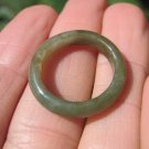 Natural Grade A  Jadeite Jade ring stone mineral carving  Size 6.5 US  A1804