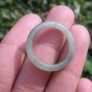 Natural Jadeite Jade ring Thailand jewelry stone mineral size 7 US   E 5955