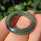 Natural Jadeite Jade ring Thailand jewelry stone mineral art size 9 A614