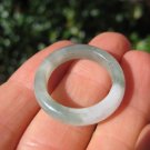 Natural Jadeite Jade ring Thailand jewelry stone mineral art size 9 A610