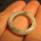 Natural Jadeite Jade ring Thailand jewelry stone mineral art size 6.5  A377