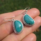 925 Silver Tibetan Turquoise earrings earring jewelry art A20