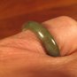 Natural  Jadeite Jade ring stone mineral carving  Size 6.75 US  A541