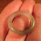 Natural  Jadeite Jade ring stone mineral carving  Size 6.5 US  A550