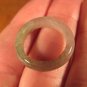 Natural  Jadeite Jade ring stone mineral carving  Size 6.5 US  A550