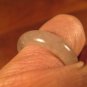 Natural  Jadeite Jade ring stone mineral carving  Size 6.5 US  A550