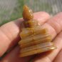 Natural Jade Agate stone Shakyamuni Buddha carving Thailand A28