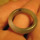 Natural Jadeite Jade ring Thailand jewelry stone mineral art size 6.75  A366