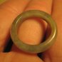 Natural Jadeite Jade ring Thailand jewelry stone mineral art size 6.75  A366
