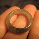 Natural Jadeite Jade ring Thailand jewelry stone mineral art size 6.5  A382