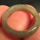 Natural Jade ring Thailand jewelry stone mineral art size 6.75  A300