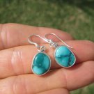 925 Silver Tibetan Turquoise earrings earring jewelry mineral stone  art A56