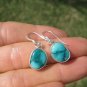 925 Silver Tibetan Turquoise earrings earring jewelry mineral stone art A56
