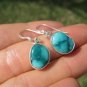925 Silver Tibetan Turquoise earrings earring jewelry mineral stone art A56