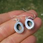 925 Silver Tibetan Turquoise earrings earring jewelry mineral stone art A56