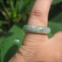 Natural Jadeite Jade ring Thailand jewelry stone mineral size 7 US  EA 077