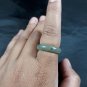 Natural  Grade A  Jadiete  Jade ring stone carving  Size 8.25   A7143