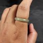 Natural  Grade A  Jadiete  Jade ring stone carving  Size 8.25   A7145