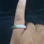 Natural  Grade A  Jadiete  Jade ring stone carving  Size  6.75   A7126
