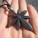 Metal Pewter Marijuana Leaf Ganja Hemp Pendant Necklace A38 Metal Pewter Marijuana Leaf Ganja Hemp Pendant Necklace A38