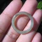 Natural Jadeite Jade ring Thailand jewelry stone mineral size  7 US  EA 027