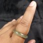 Natural  Grade A  Jadiete  Jade ring stone carving  Size 8.25 A7102
