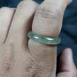 Natural  Grade A  Jadiete  Jade ring stone carving  Size 8.25 A7102