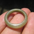 Natural  Grade A  Olive Green Jadeite Jade ring stone carving  Size 7.7S  A492