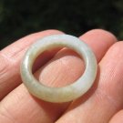 Natural  Grade A  Jadeite Jade ring stone carving  Size 7  A497