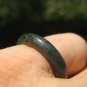 Natural Grade A Jadeite Jade ring stone carving Size 7.75 US A460
