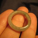 Natural  Grade A  Jadiete  Jade ring stone carving  Size 7.75  A736