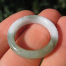 Natural Jadeite Jade ring Thailand jewelry stone mineral art size 7 A609