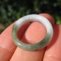 Natural Jadeite Jade ring Thailand jewelry stone mineral art size 7 A609