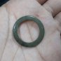 Natural  Grade A  Jadiete  Jade ring stone carving  Size 8.25 A770