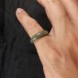 Natural  Grade A  Jadiete  Jade ring stone carving  Size 6.75  A7143