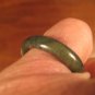 Natural  Grade A Jadeite Jade ring stone mineral carving  Size 7 US  A571